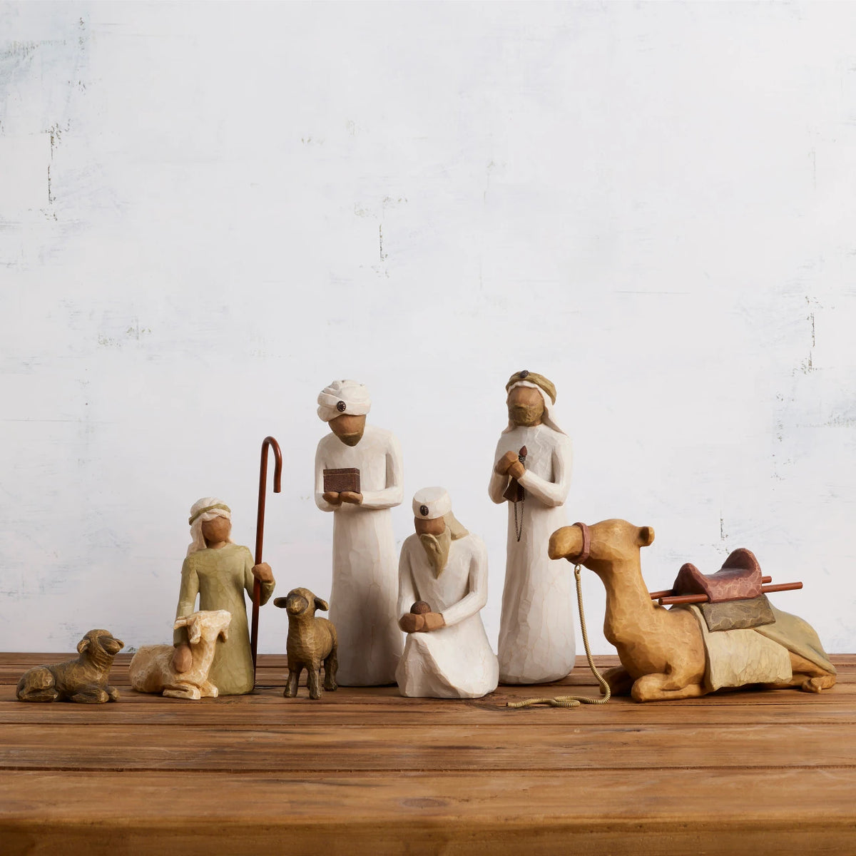 Nativity Accessory Figures plus The Three Wisemen and Camel, 7-piece Set
