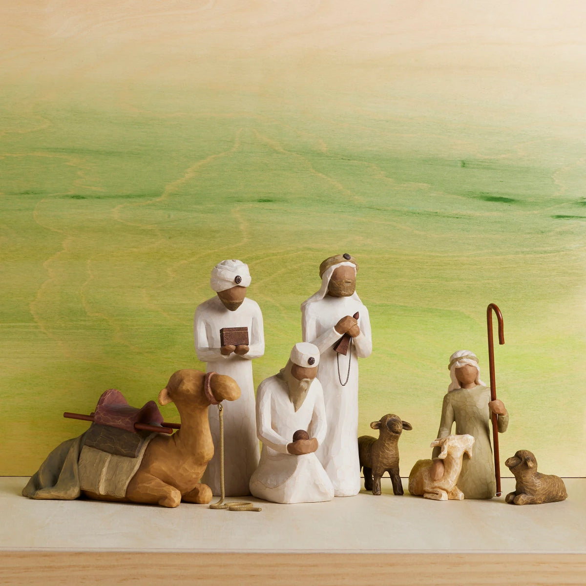 Nativity Accessory Figures plus The Three Wisemen and Camel, 7-piece Set